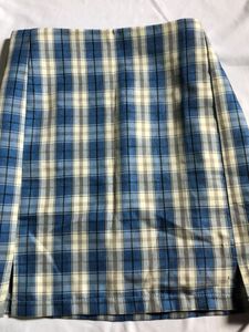 Blue Plaid Mini Skirt
