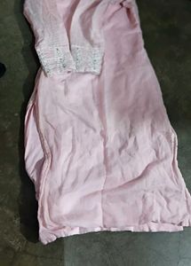 Pink Embroidered Kurta Set