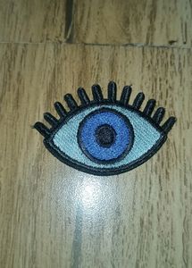 Evil Eye/ Blue Eye, sew on patch (Slightly Used)