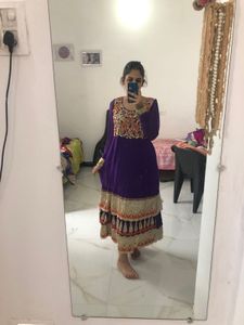 Purple Anarkali