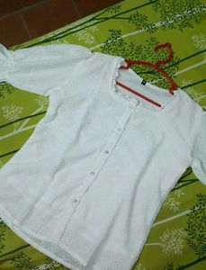 Western Women Chikan Net Top