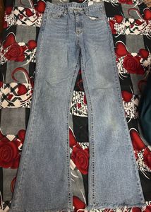 Flared Denim Jeans