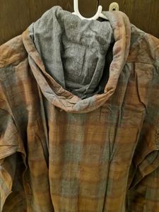 Hooded Plaid Shirt