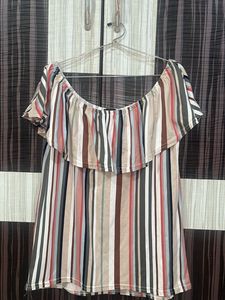 Striped Off-the-Shoulder Top