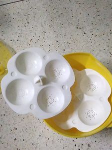 Microwave Idli Maker 2 Layer With Lid Totally New