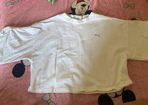White Colour Puma T-shirt