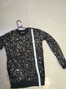 Combo Of Sequin Sparkle Shirt And ChikankariShirt