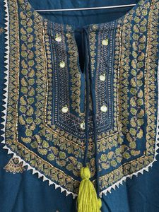 Embroidered Teal Anarkali Suit