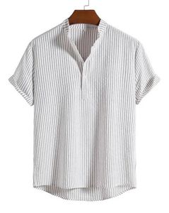 Deaim Brand Half Sleeve Chinese Collar Shirt Available Size - S Unisex T-shirt