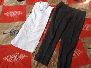 white shirt 👕 and black pant