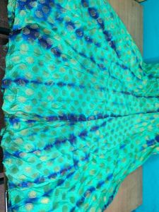 Blue &amp; Green Tie-Dye Dress
