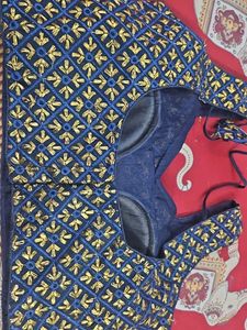 Embroidered Blue Blouse