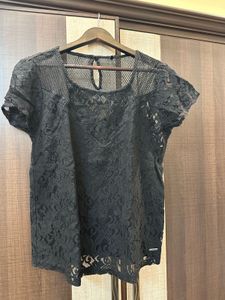 Black Netted Top