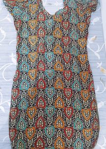 Patterned heart-shaped dress