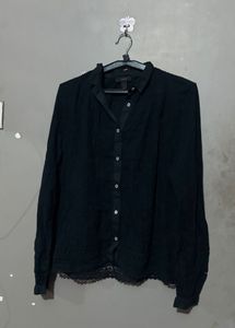 FORMAL BLACK  BUTTON DOWN TOP