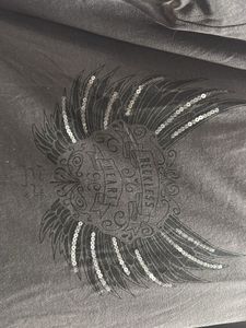 Gray Graphic Print Tee