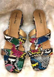 Branded Sneak-a-peek Sandals 7 Inches