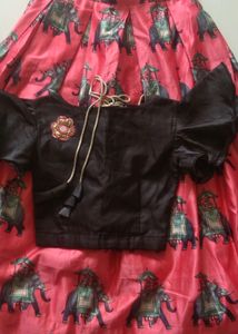 Crop Top With Lehnga