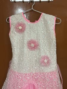 Pink &amp; White Dress