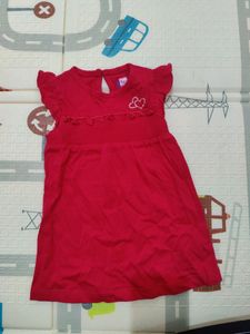 Dark Pink Baby Girl Dress