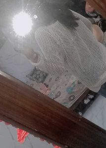 Stylish White Knit Top for both winter &amp; summer al