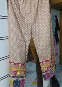 New A_line Muslin Kurta Set