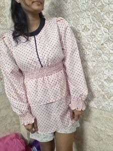 This Is Beautiful Top With Polka Dots