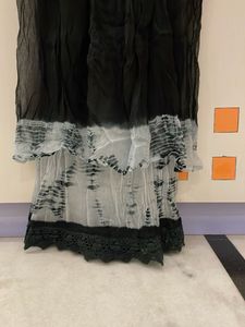 locally stitched black crinked chiffon skirt