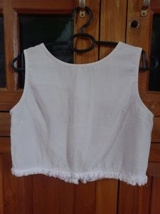 Korean Taselled Crop Top