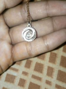 Sparkling Swirl Pendant Necklace