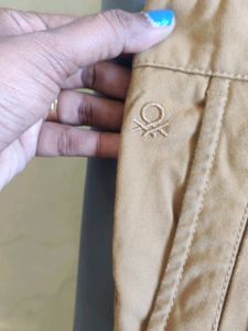 Benetton Brand Cotton Formal Pant