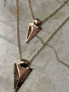 Double Layered Arrowhead Necklace