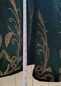 💚Green valvet siroski gown 🔥 mehendi dress party