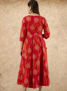 Elegant Red Printed Kurta