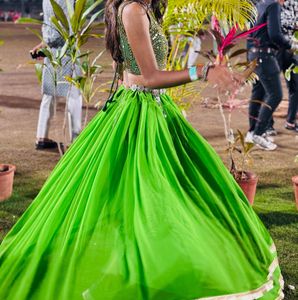 Green Embellished Blouse