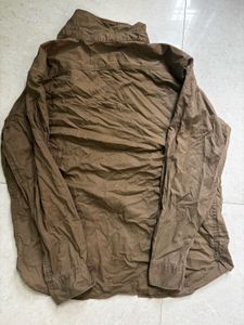 Uniqlo Brown Button-Down Shirt