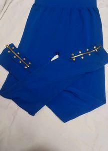 blue fitness legging