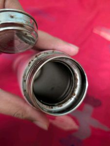 Used Steel Bottle Rusting Present