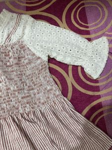 Stylish White &amp; Pink Top