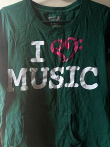 Cute I Love Music Top