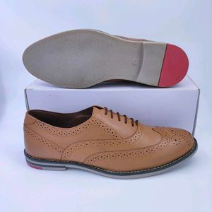 Tan Leather Formal Shoes
