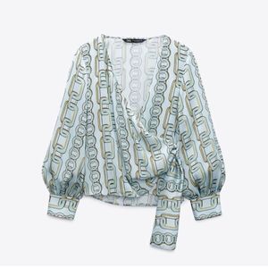 Zara-Chic Chain Print Top