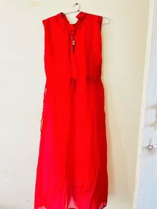 Red Sleeveless Dress