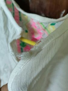 Embroidered White Top