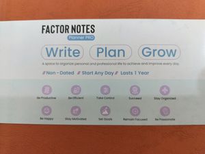 Orange Factor Notes Planner