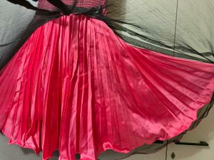 Kids Pink Gown With Net