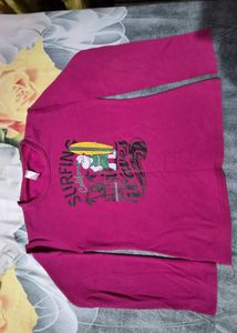 Pink Popeye Surfing Waves 2Long Sleeve With Pohncu
