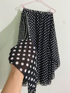 Chiffon Polka Dot Skirt