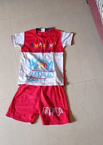 Sale🎊Boys Red & White Outfit