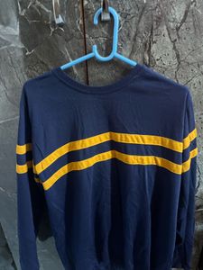 Navy Blur Full Sleeve Tshirt